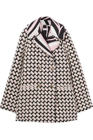 Puccini Tweed-Mantel mit Iride-Print