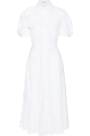 Erdem Hemdkleid mit Rosenapplikation