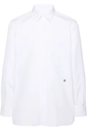 Givenchy Popeline-Hemd mit 4G-Stickerei