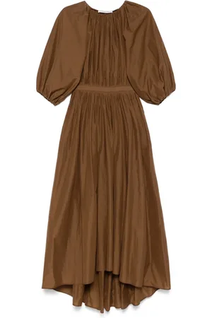 Serafini Maxikleid mit Puffärmeln