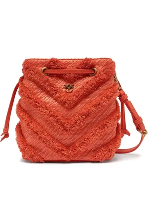 Pinko Beuteltasche aus Bast