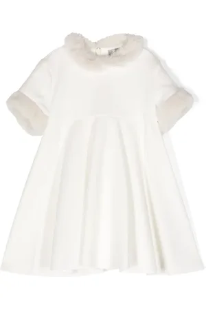 Il gufo Kleid mit Faux Fur