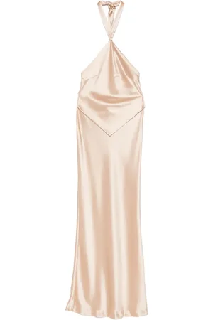 Retrofete Maxikleid aus Satin