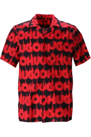 HUGO BOSS Hemd mit Logo-Print