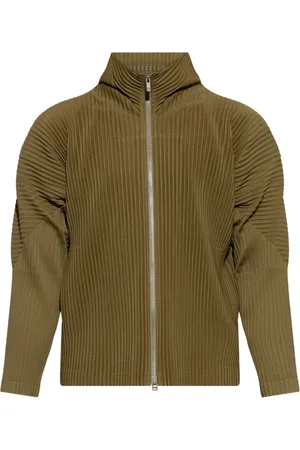 Issey Miyake Plisseejacke mit Reißverschluss