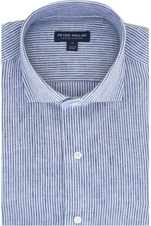 Peter Millar Gestreiftes Hemd aus Leinen