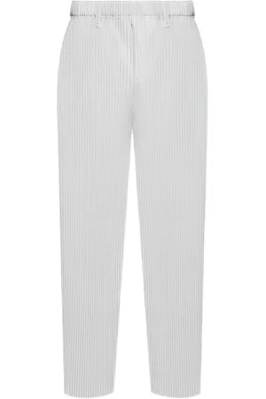 Issey Miyake Straight-Leg-Hose mit Falten