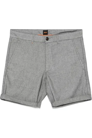 HUGO BOSS Chino-Shorts mit meliertem Effekt