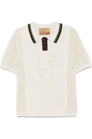 Brain Dead Poloshirt mit Pointelle-Logo