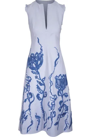 Dorothee Schumacher Midikleid mit Blumenstickerei