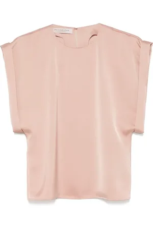 Serafini Klassische Satinbluse
