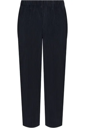 Issey Miyake Straight-Leg-Hose mit Falten