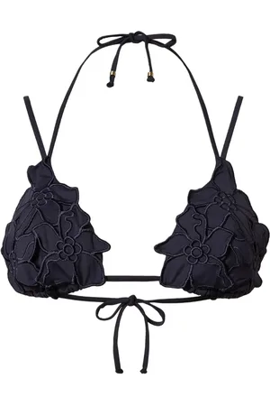 Twin-Set Bikini mit Blumenapplikation