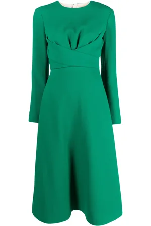EMILIA WICKSTEAD Ausgestelltes Elta Kreppkleid