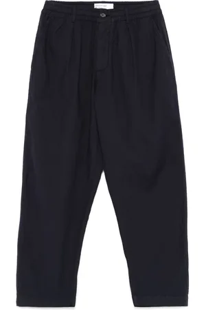 Universal Works Seersucker-Hose mit Falten
