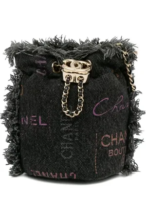 CHANEL 2021 mini Denim Mood with Chain Beuteltasche