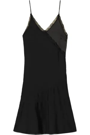 Twin-Set Camisole-Kleid mit Spitzenbesatz