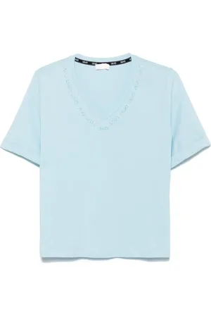 Liu Jo T-Shirt mit Kristall-Logo