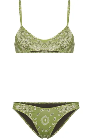 The Attico Bikini mit Bandana-Print