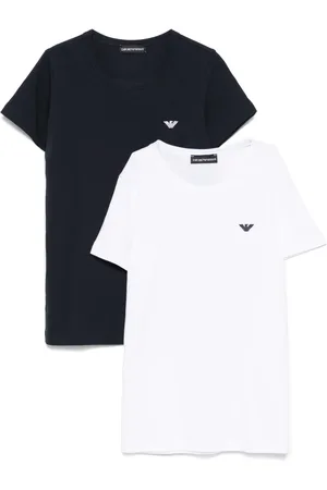 Emporio Armani T-Shirts mit Logo-Stickerei (2er-Set)
