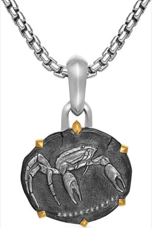 David Yurman 18kt Cancer Gelbgold- und Sterlingsilberanhänger 33mm