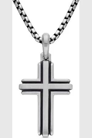 David Yurman Deco Cross Sterlingsilberanhänger 34mm