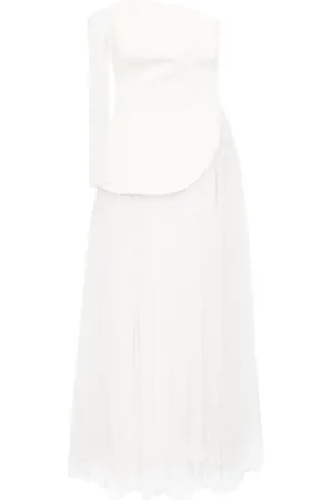 Bazza Alzouman Asymmetrisches Krepp-Abendkleid