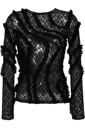 pushBUTTON Top mit Rüschen