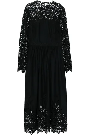ULLA JOHNSON Maxikleid mit Spitze