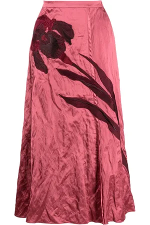 Erdem Midirock mit Blumenstickerei