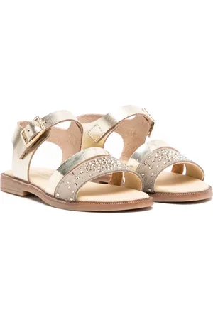 Andanines Sandalen mit Kristallen