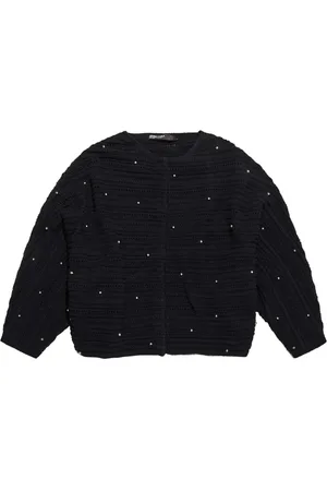 Bimba y Lola Strukturierter Cardigan mit Perlen