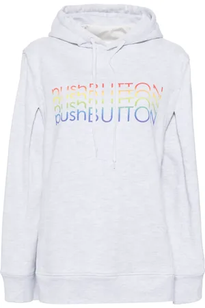 pushBUTTON Hoodie mit Logo-Print