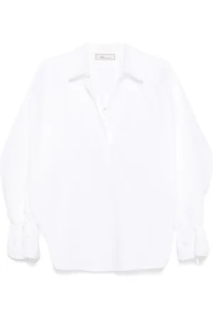 BLUMARINE Popeline-Hemd mit Poloshirtkragen