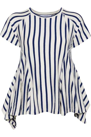 pushBUTTON T-Shirt mit ausgestelltem Saum