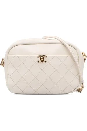 CHANEL 2018-2019 mittelgroße Casual Trip Umhängetasche aus gestepptem Ziegenleder