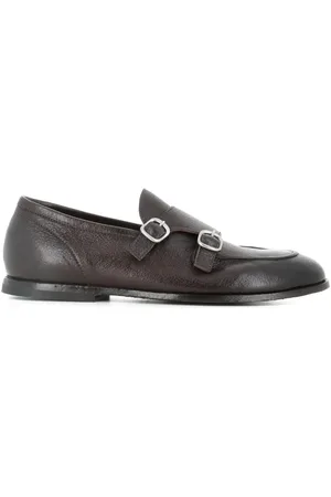 Green george Double-buckle loafers