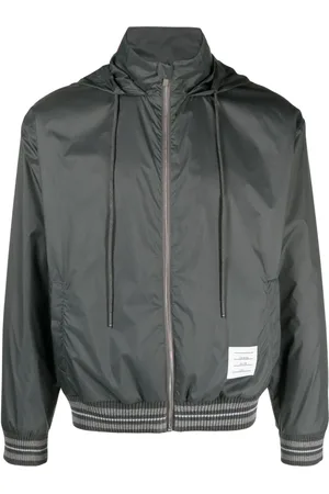 Thom Browne Leichte Ripstop-Jacke mit Logo-Patch