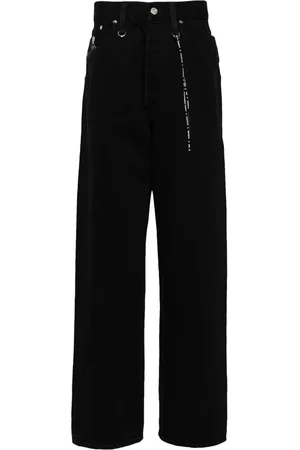 MASTERMIND Gerade Jeans mit Totenkopf-Print