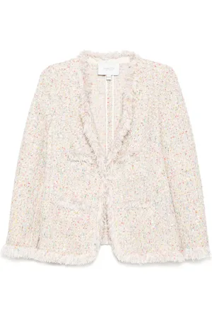 Giambattista Valli Ausgefranste Tweed-Jacke