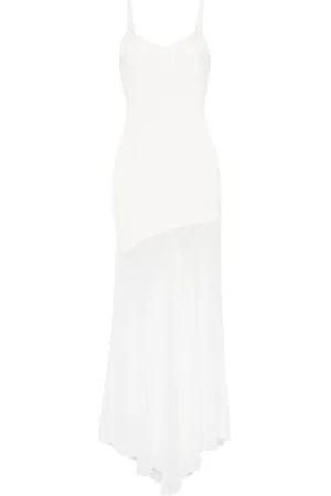 Mariuccia Milano Maxikleid mit transparenten Einsätzen