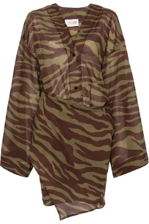 The Attico Minikleid mit Zebra-Print