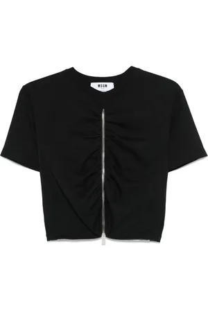 Msgm T-Shirt mit Reißverschluss