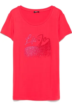 Liu Jo T-Shirt mit Strass-Logo