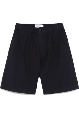 Universal Works Seersucker-Shorts mit Falten