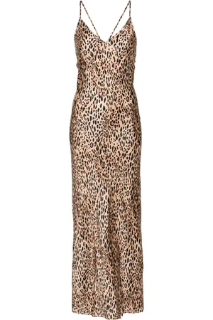 MC2 SAINT BARTH Eydis Camisole-Maxikleid mit Leoparden-Print