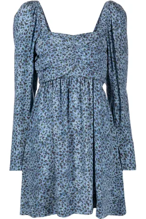 Ganni Minikleid mit Print