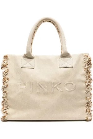 Pinko Strandtasche mit Logo-Stickerei