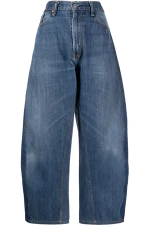 Puppets and Puppets Tapered-Jeans mit Kontrasteinsätzen
