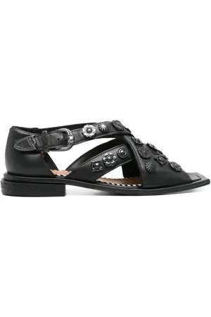 TOGA PULLA Sandalen mit überkreuzten Riemen